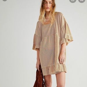 Free People Striped Mini Dress